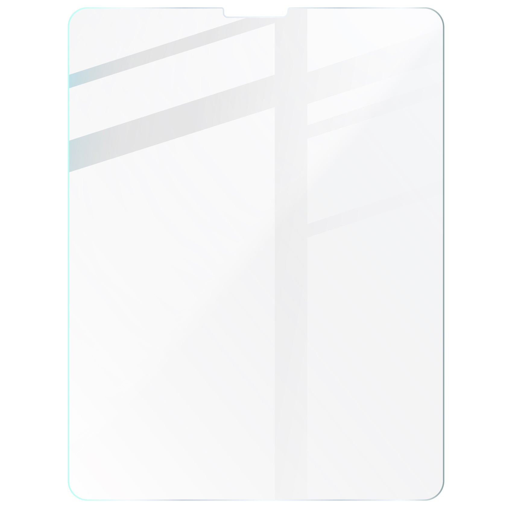 Gehärtetes Glas für iPad Pro 12.9 2022/2021/2020/2018, Bizon Glass Tab Clear, 2 Stück