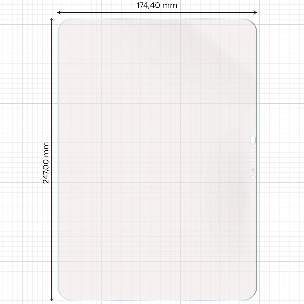 Matte Folie für iPad Pro 11" M5 2025, Bizon Tab Film Sun, 1 Stück
