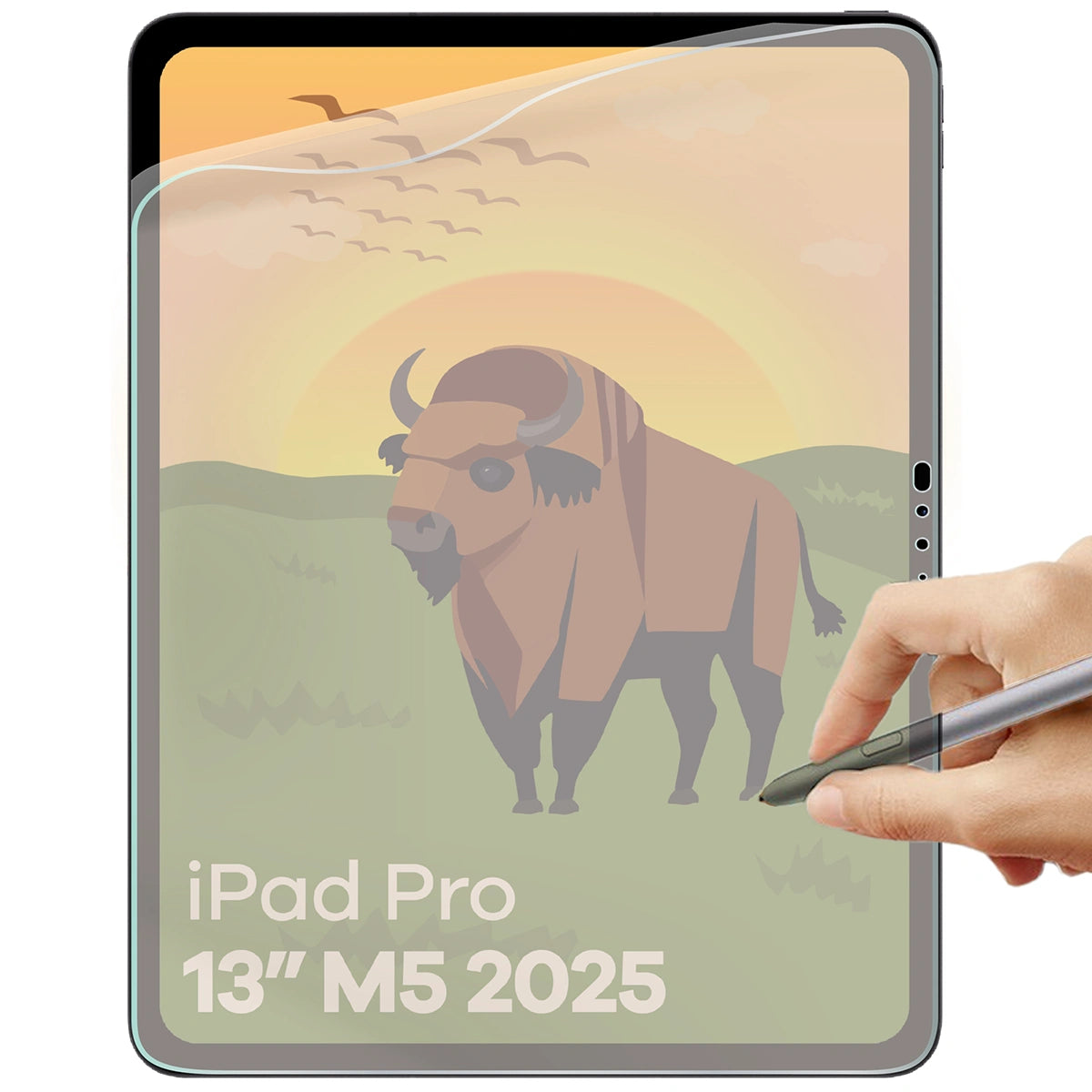 Matte Folie für iPad Pro 13" M5 2025, Bizon Tab Film Sun, 1 Stück