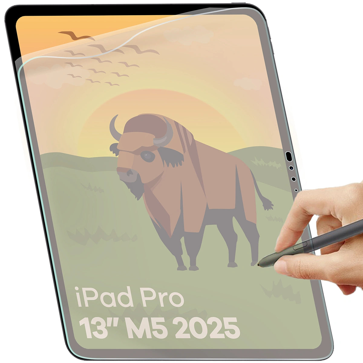 Matte Folie für iPad Pro 13" M5 2025, Bizon Tab Film Sun, 1 Stück