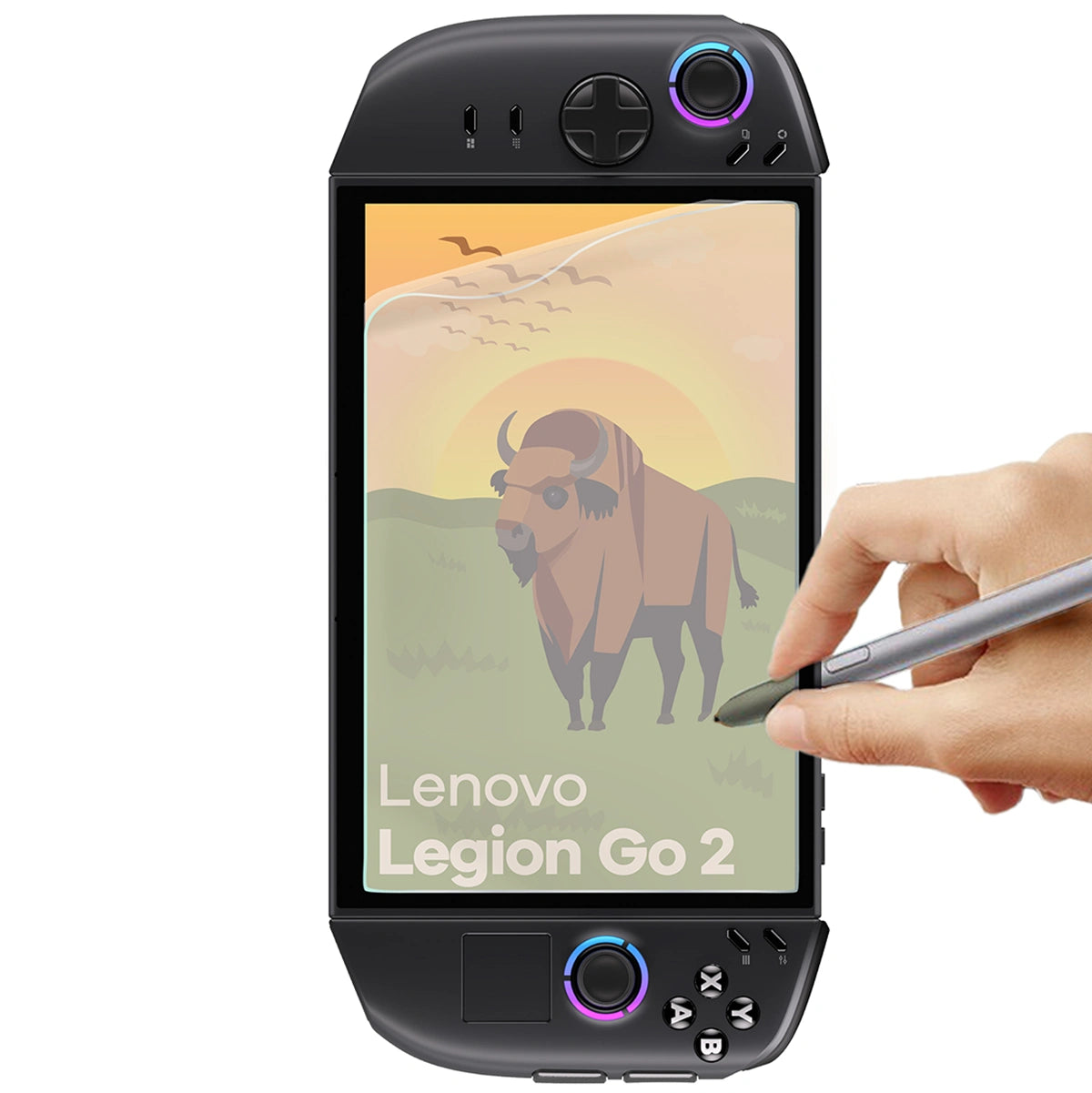 Matte Folie für Lenovo Legion Go 2, Bizon Tab Film Sun, 1 Stück