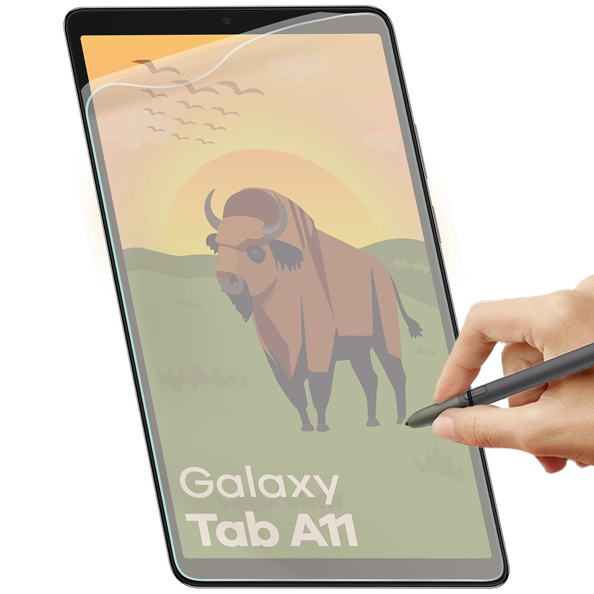 Matte Folie für Samsung Galaxy Tab A11, Bizon Tab Film Sun, 1 Stück