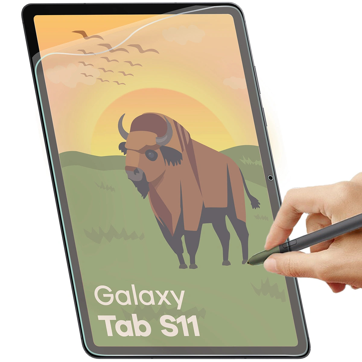 Matte Folie für Galaxy Tab S11, Bizon Tab Film Sun, 1 Stück