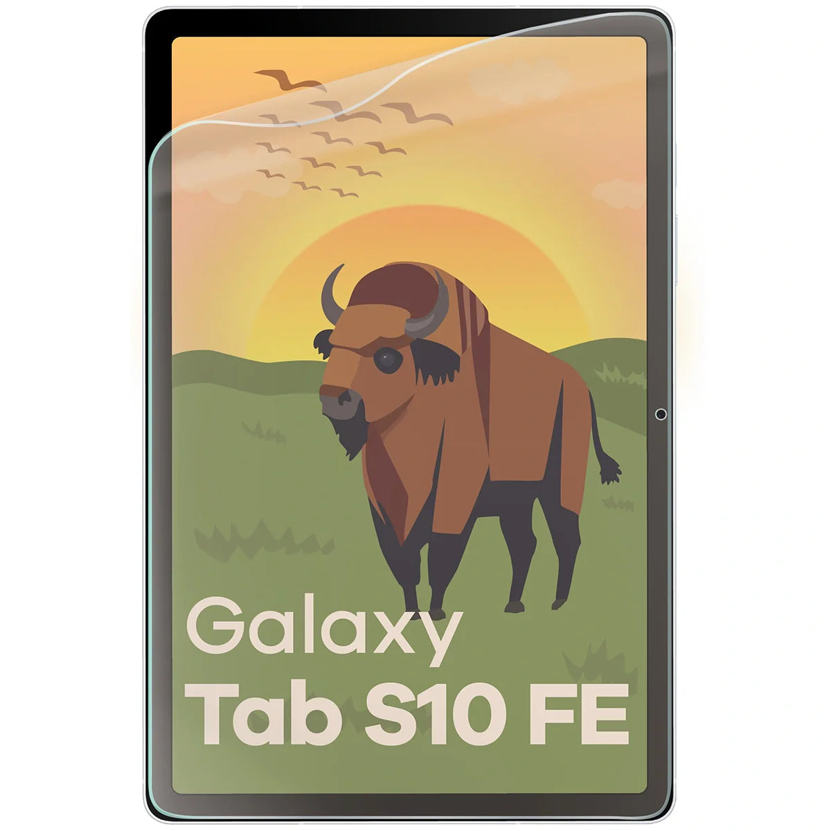 Matte Folie für Galaxy Tab S10 FE, Bizon Glass Tab Film Sun Duo, 2 Stück