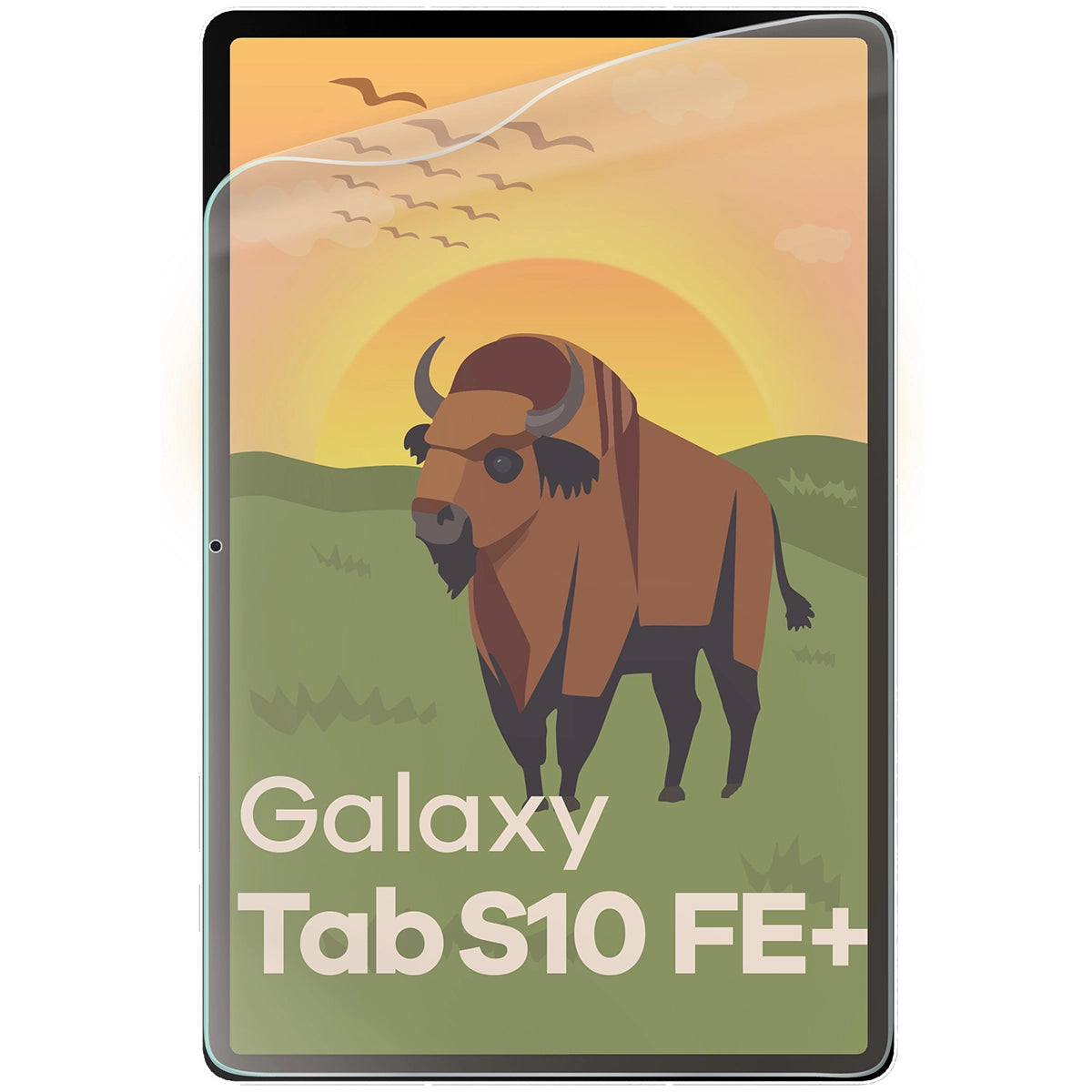 Matte Folie für Samsung Galaxy Tab S10 FE Plus, Bizon Glass Tab Film Sun Duo, 2 Stück