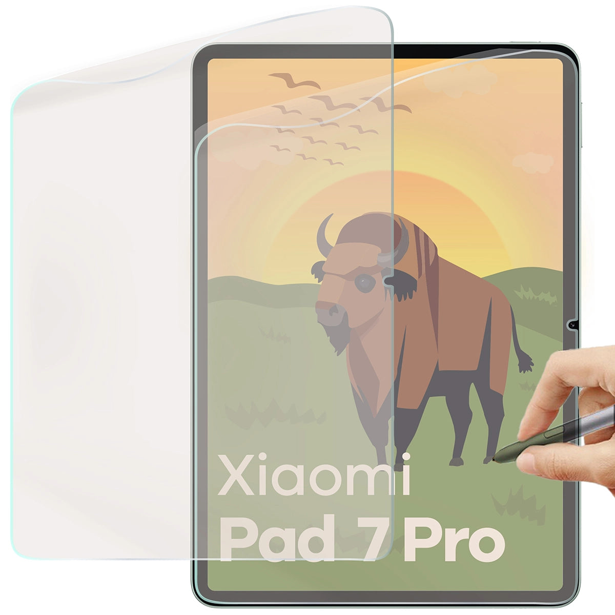 Matte Folie für Xiaomi Pad 7 / 7 Pro, Bizon Glass Tab Film Sun Duo, 2 Stück