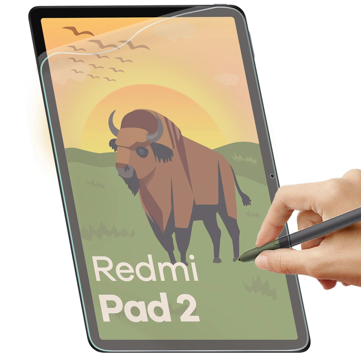 Matte Folie für Xiaomi Redmi Pad 2, Bizon Tab Film Sun Duo, 2 Stück
