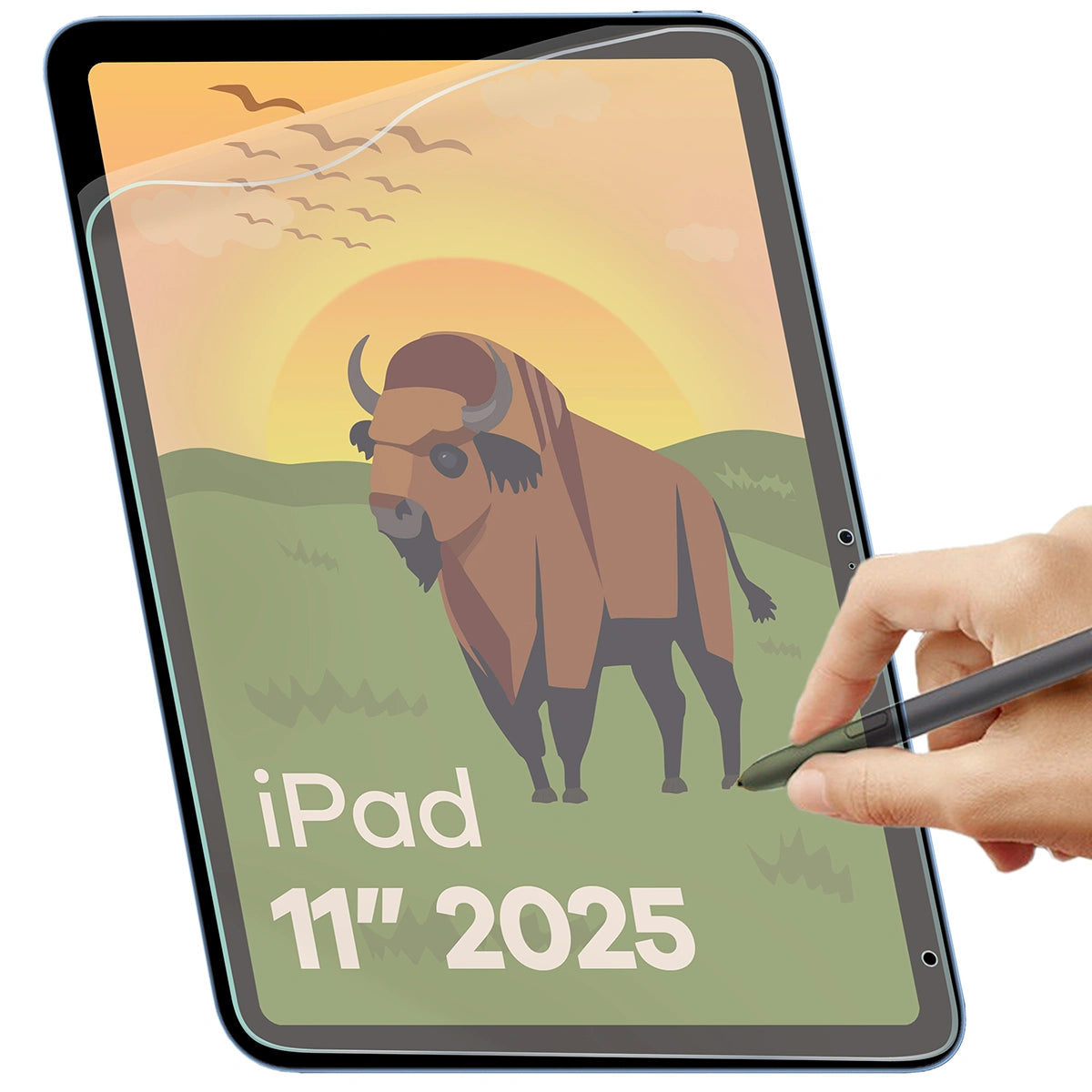 Matte Folie für iPad 11" (A16) 2025, Bizon Tab Film Sun Duo, 2 Stück