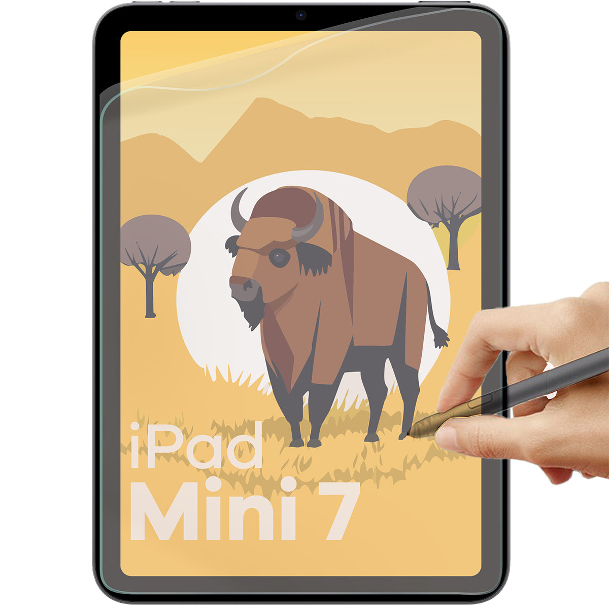 Matte Folie für iPad Mini 7 2024, Bizon Tab Film Sun Duo, 2 Stück