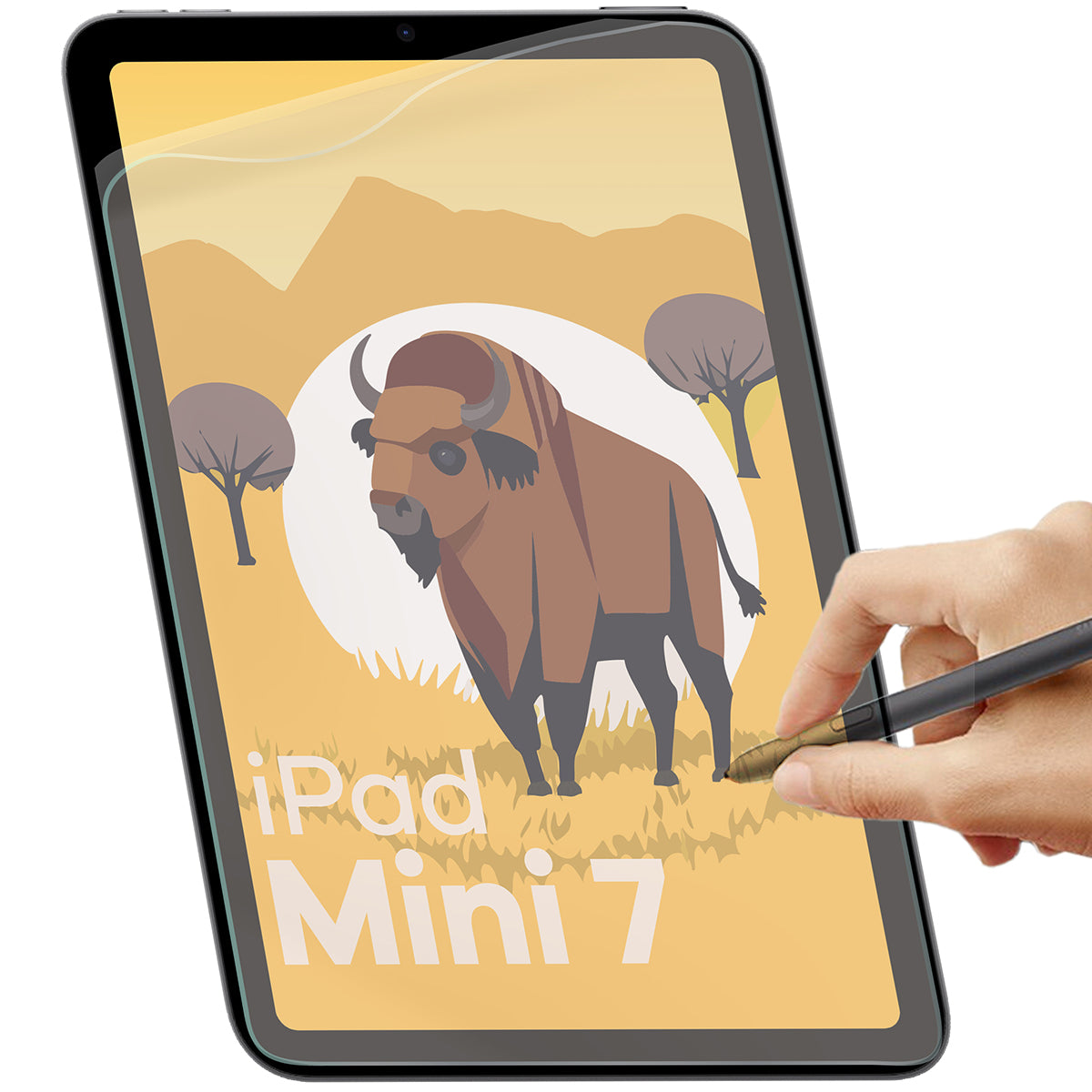 Matte Folie für iPad Mini 7 2024, Bizon Tab Film Sun Duo, 2 Stück
