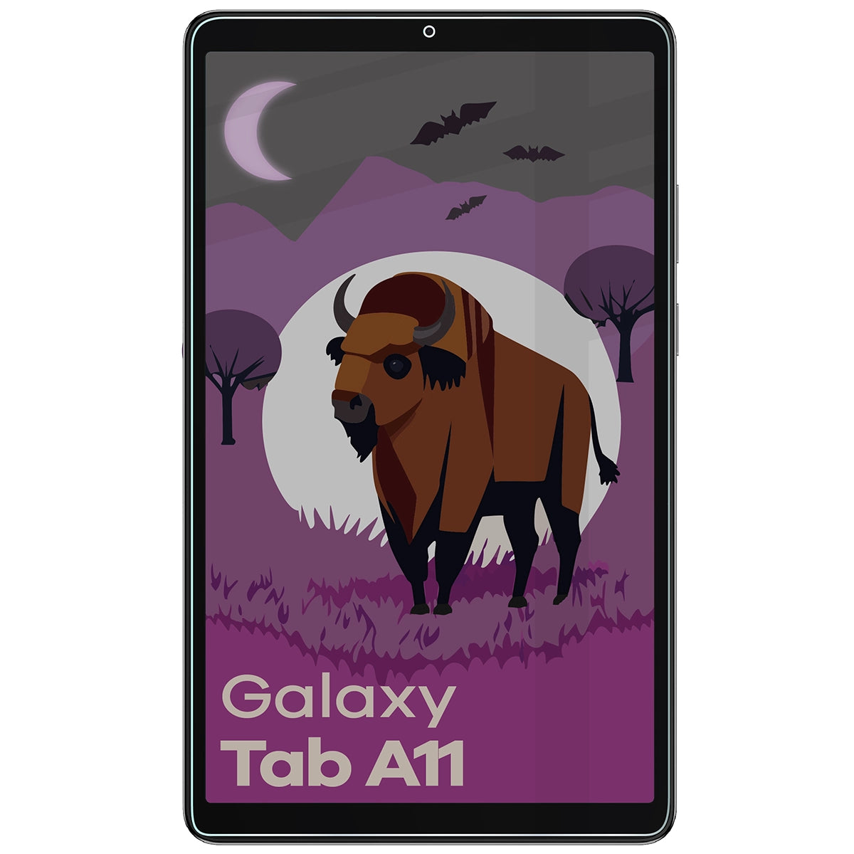 Hybridglas mit Privatschutzfilter für Galaxy Tab A11, Bizon Tab Hybrid Shadow, Matt