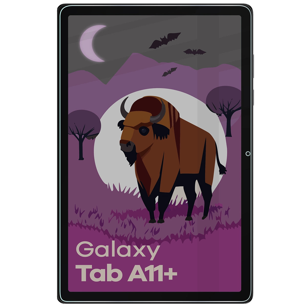 Hybridglas mit Privatschutzfilter für Galaxy Tab A11+, Bizon Tab Hybrid Shadow, Matt