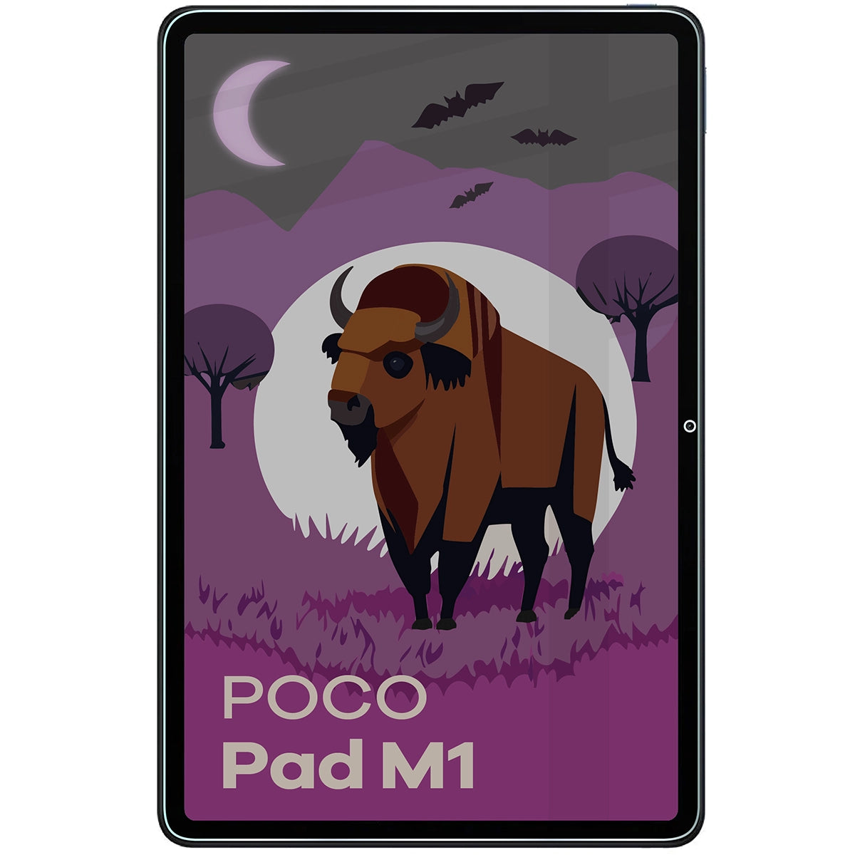Hybridglas mit Privatschutzfilter für Xiaomi Poco Pad M1, Bizon Tab Hybrid Shadow, Matt