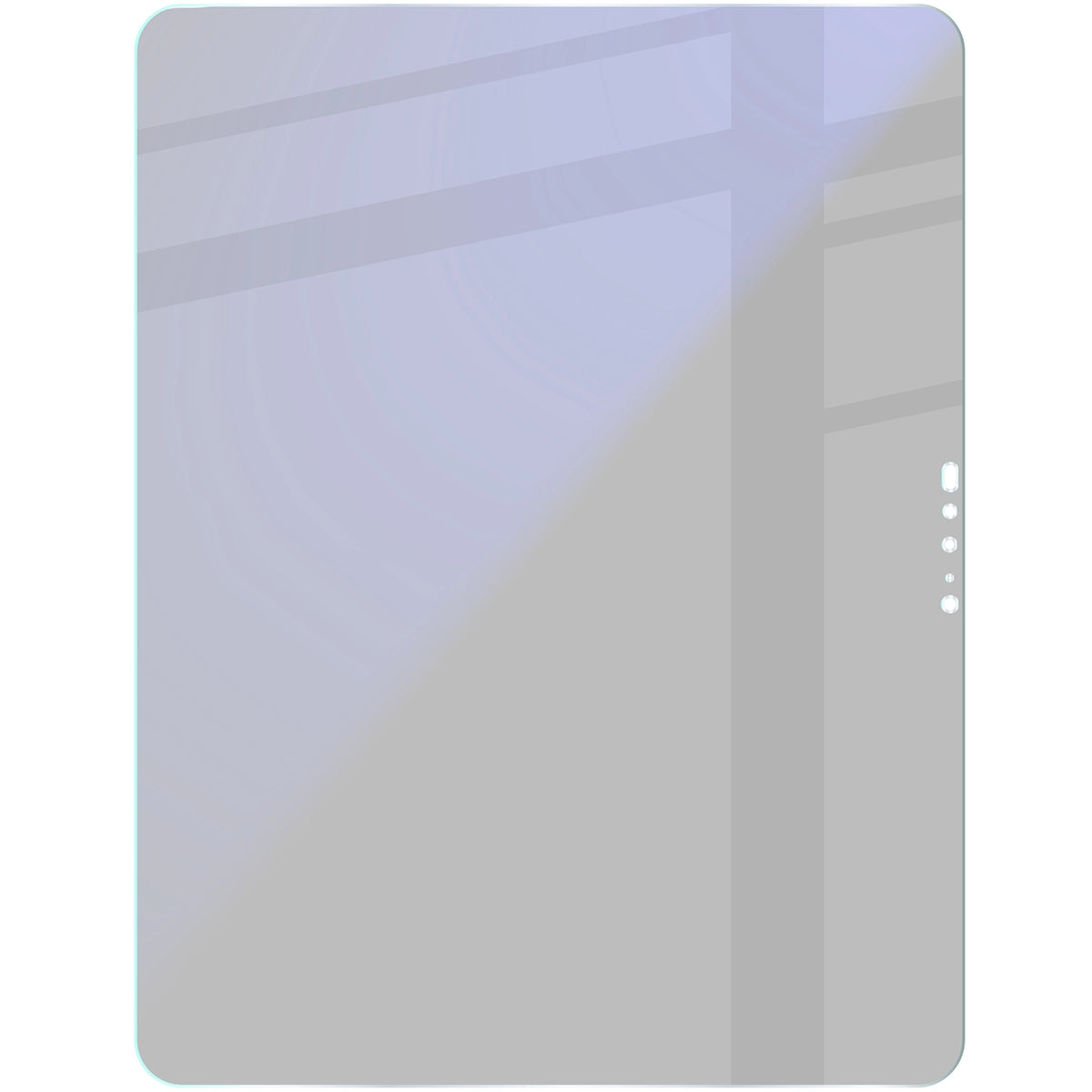 Hybridglas mit Privatschutzfilter für iPad Pro 13" M5 2025, Bizon Tab Hybrid Shadow, Matt