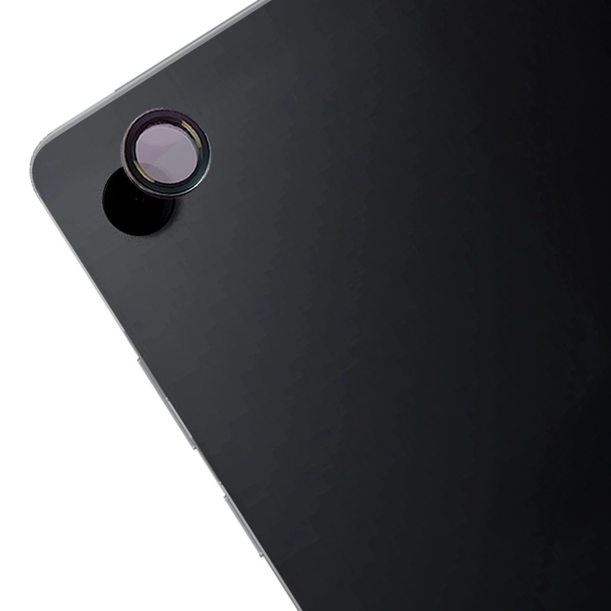 Glas für die Kamera für Galaxy Tab A11 Plus, Bizon Glass Tab Snap Lens, 1 Set, schwarzer Rahmen