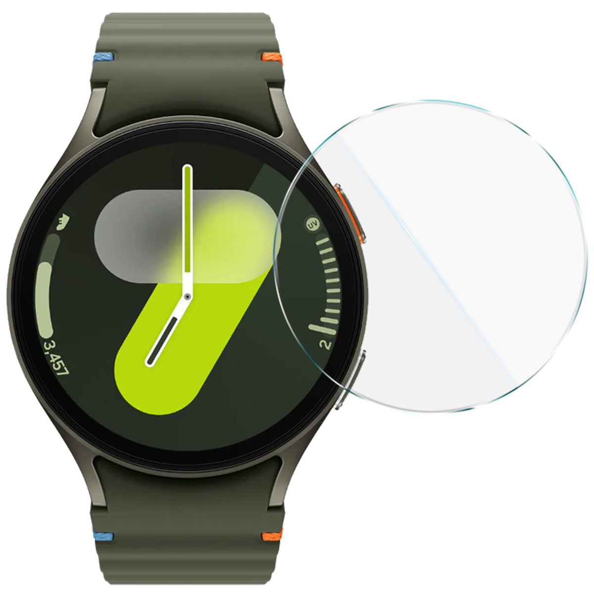 Gehärtetes Glas für Galaxy Watch Watch 7 44 mm, Bizon Glass Watch Clear, Transparent