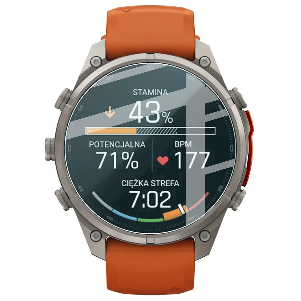 Gehärtetes Glas für Garmin Fenix 9 Pro AMOLED (47 mm), Bizon Watch Glass Clear, Transparent (2/5)