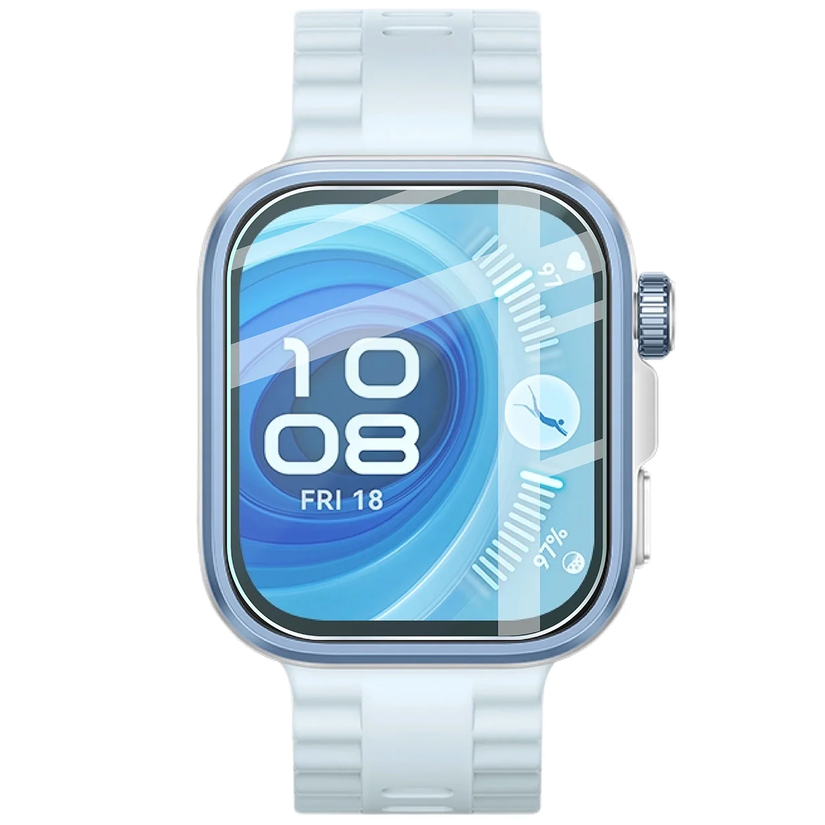 Gehärtetes Glas für Huawei Watch Fit 4 Pro, Bizon Glass Watch Clear, Transparent