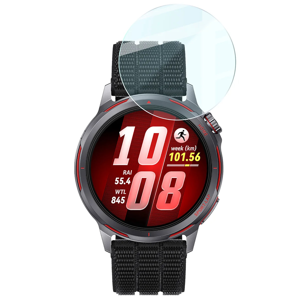 Gehärtetes Glas für Huawei Watch GT Runner 2, Bizon Glass Watch Clear, Transparent
