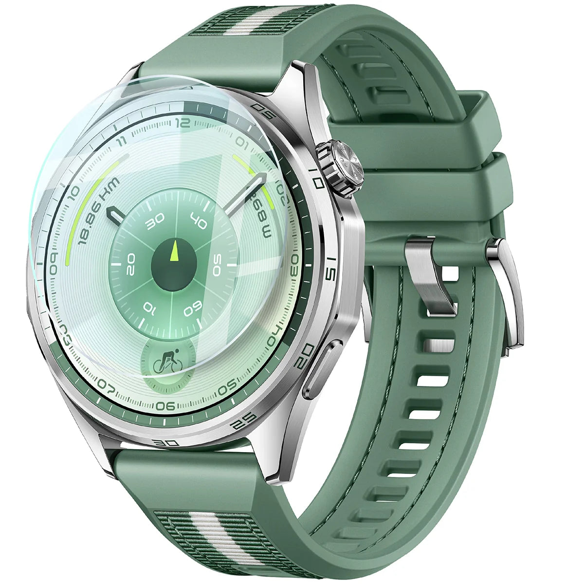 Gehärtetes Glas für Huawei Watch GT6 46 mm, Bizon Glass Watch Clear, Transparent