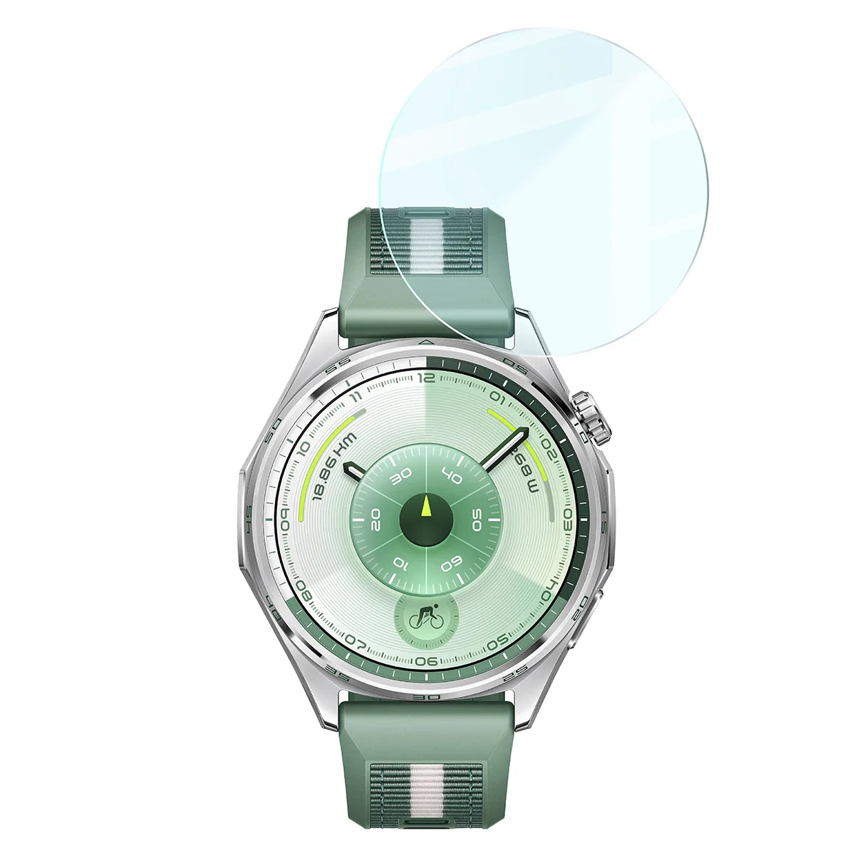Gehärtetes Glas für Huawei Watch GT6 46 mm, Bizon Glass Watch Clear, Transparent