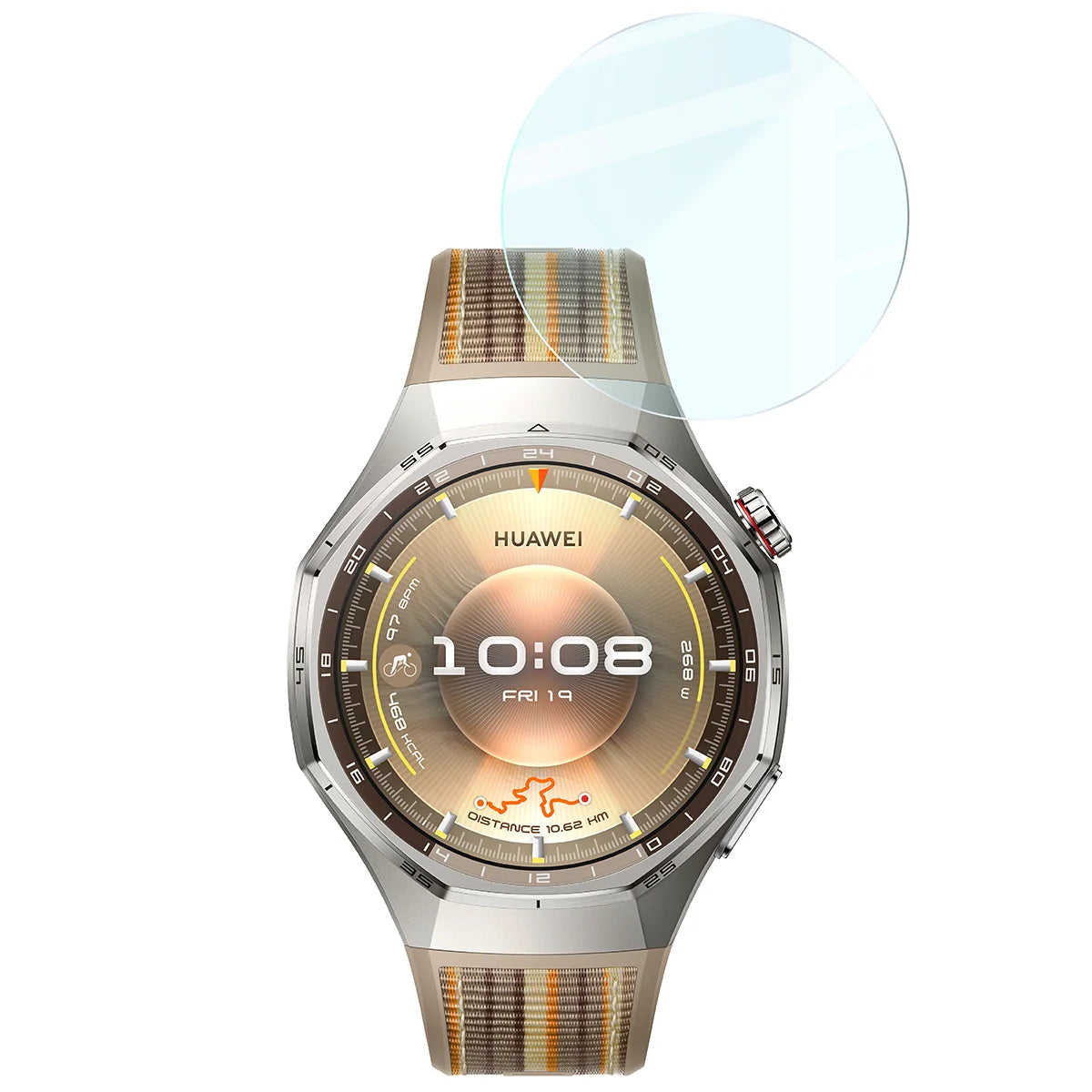 Gehärtetes Glas für Huawei Watch GT6 Pro 46 mm, Bizon Glass Watch Clear, Transparent