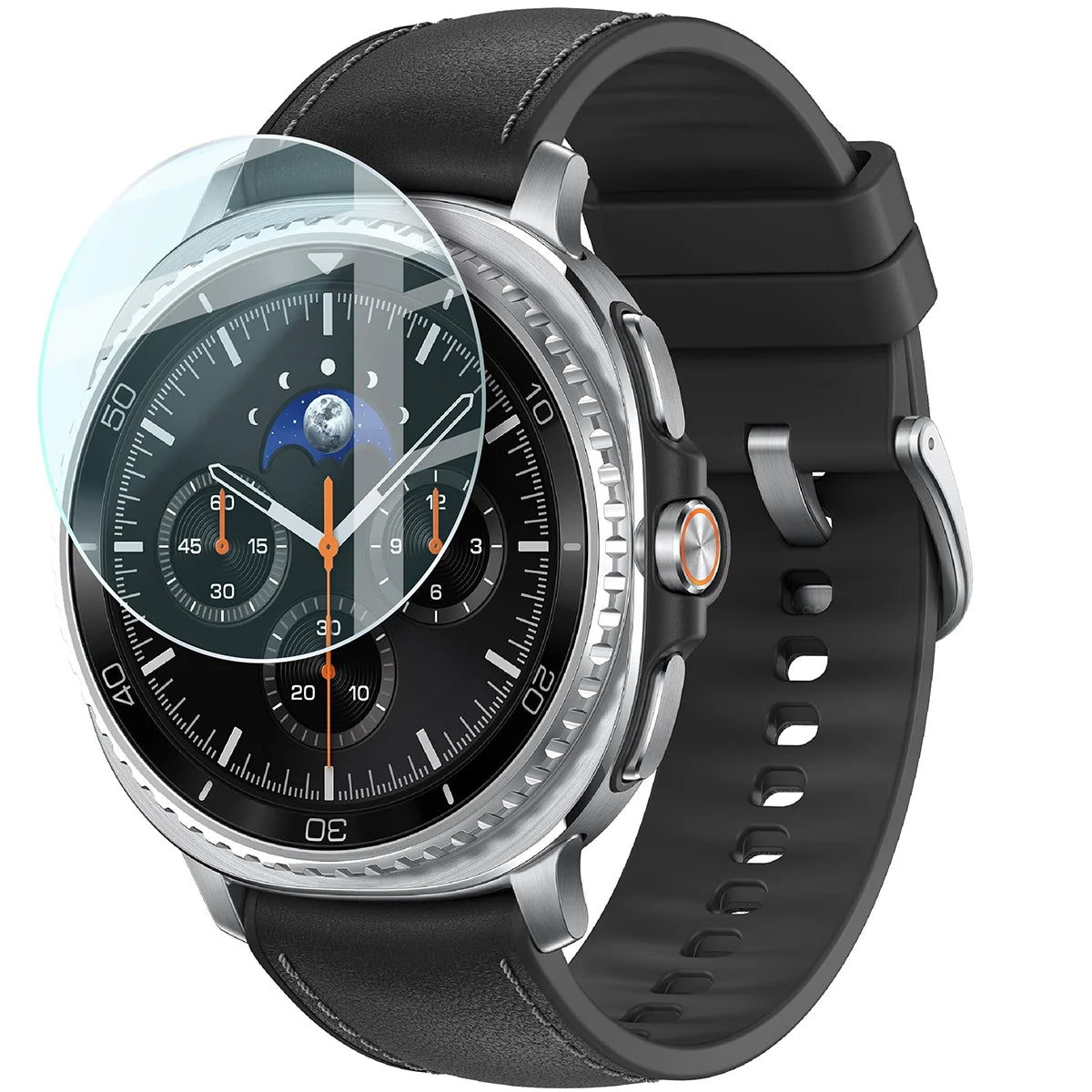 Gehärtetes Glas für Galaxy Watch 8 Classic 46 mm, Bizon Glass Watch Clear, Transparent