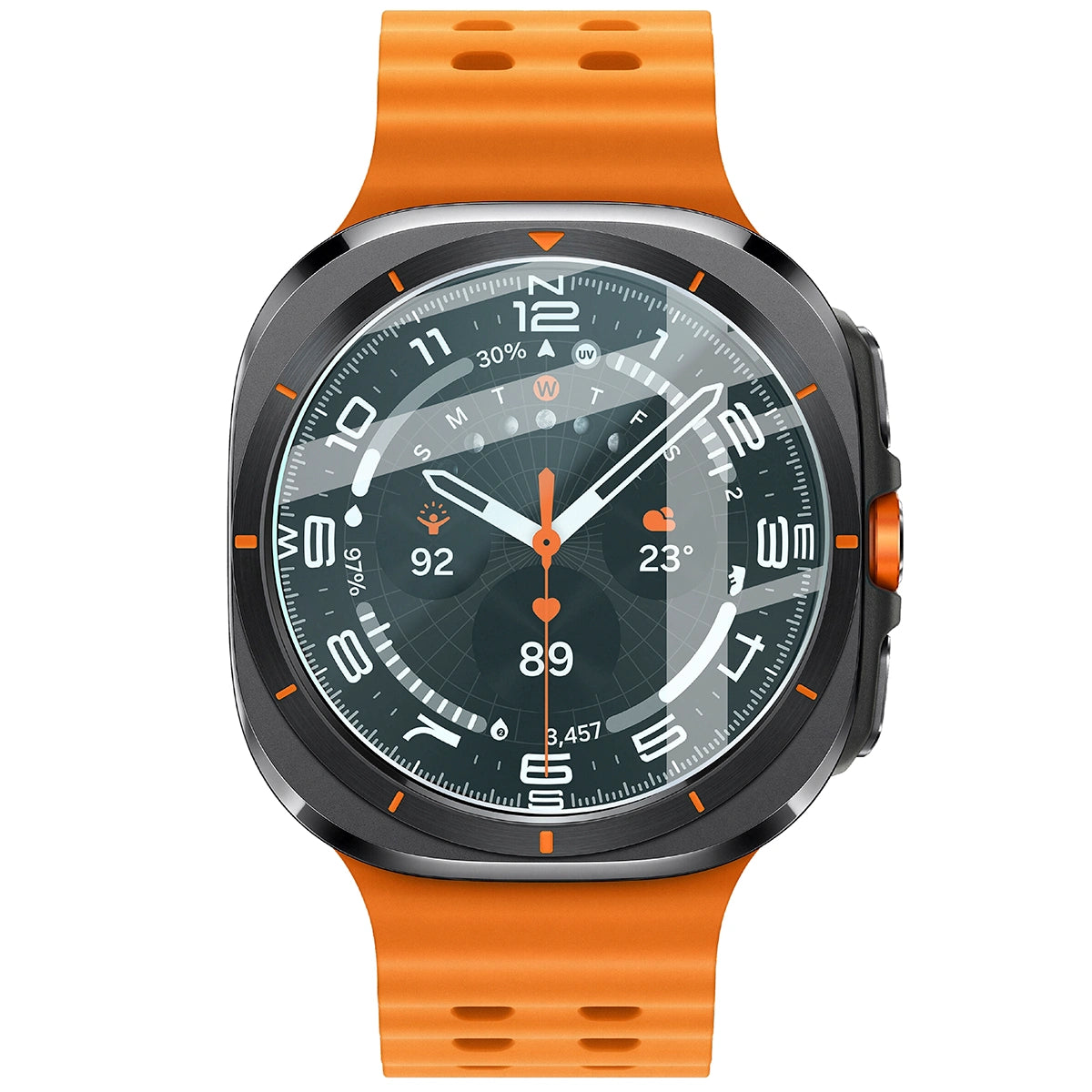 Gehärtetes Glas für Galaxy Watch Ultra 2 / 1, Bizon Glass Watch Clear, Transparent