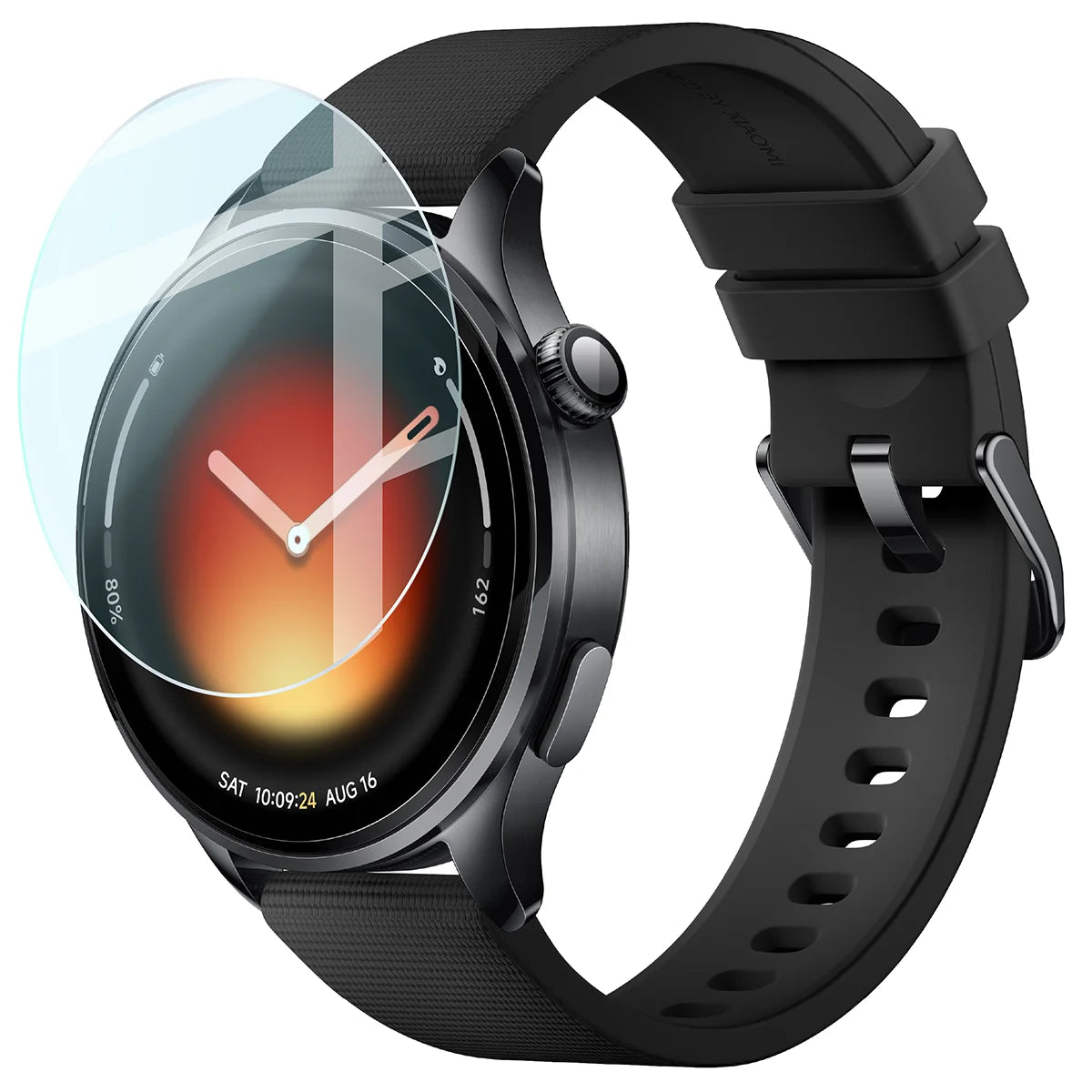 Gehärtetes Glas für Xiaomi Watch 5, Bizon Glass Watch Clear, Transparent