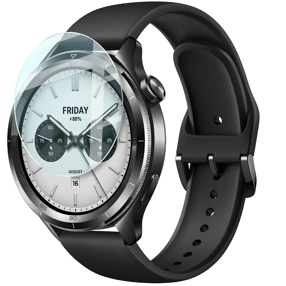 Gehärtetes Glas für Xiaomi Watch S4, Bizon Glass Watch Clear, Transparent