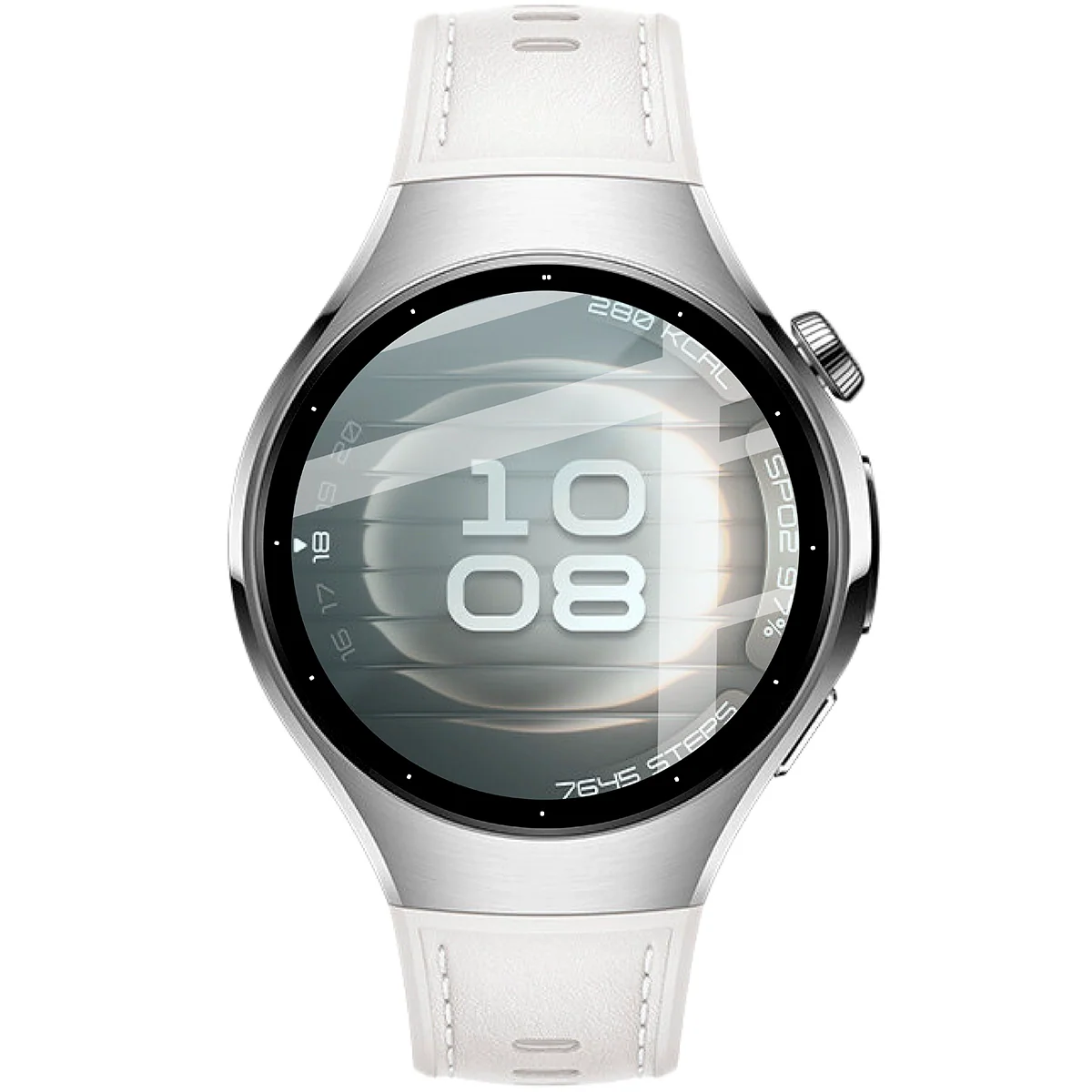 Hybrides Glas für Huawei Watch 5 42 mm, Bizon Glass Watch Edge Hybrid, Schwarz