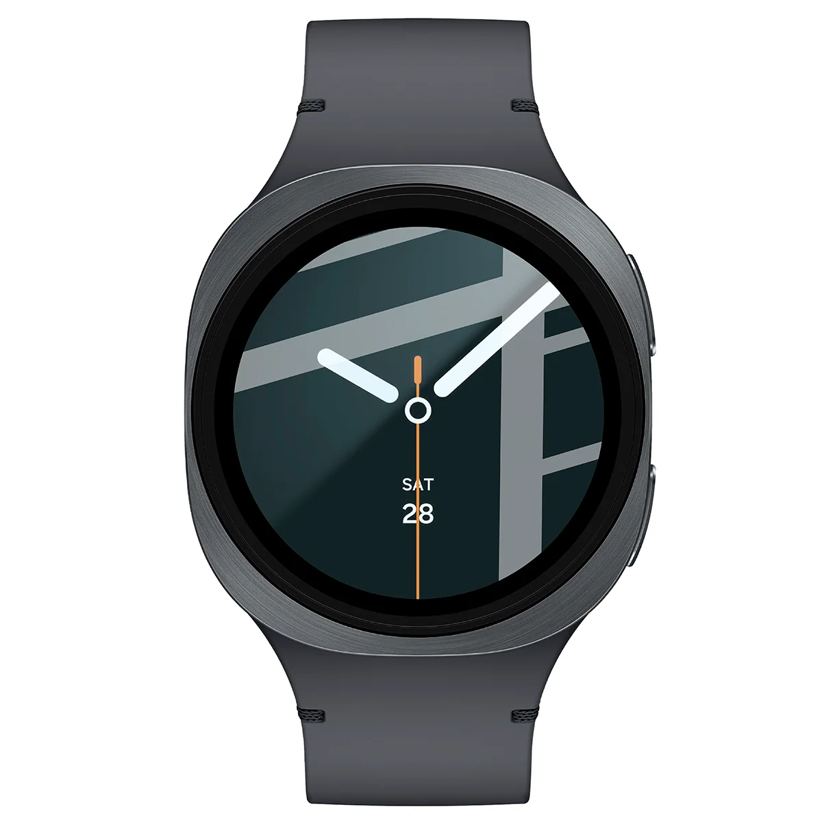 Hybrides Glas für Galaxy Watch 8 40 mm, Bizon Glass Watch Edge Hybrid, Schwarz