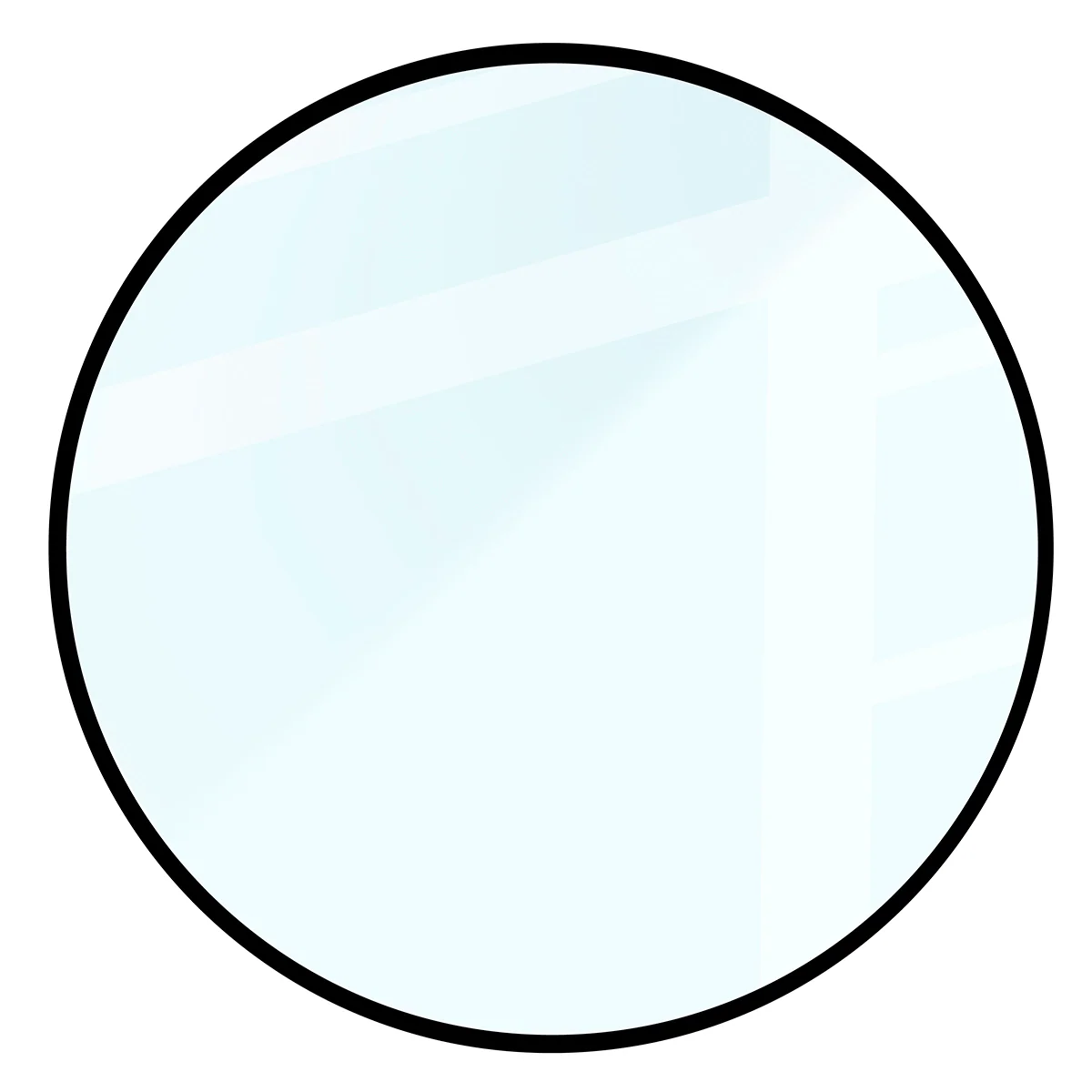 Hybrides Glas für Galaxy Watch 8 Classic 46 mm, Bizon Glass Watch Edge Hybrid, Schwarz