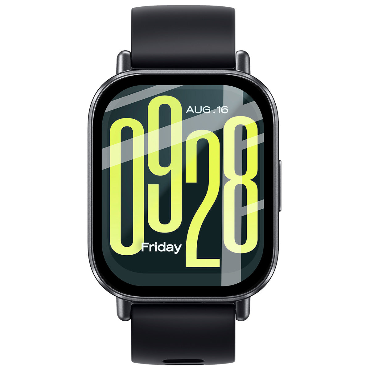 Hybrides Glas für Xiaomi Redmi Watch 5, Bizon Glass Watch Edge Hybrid, Schwarz