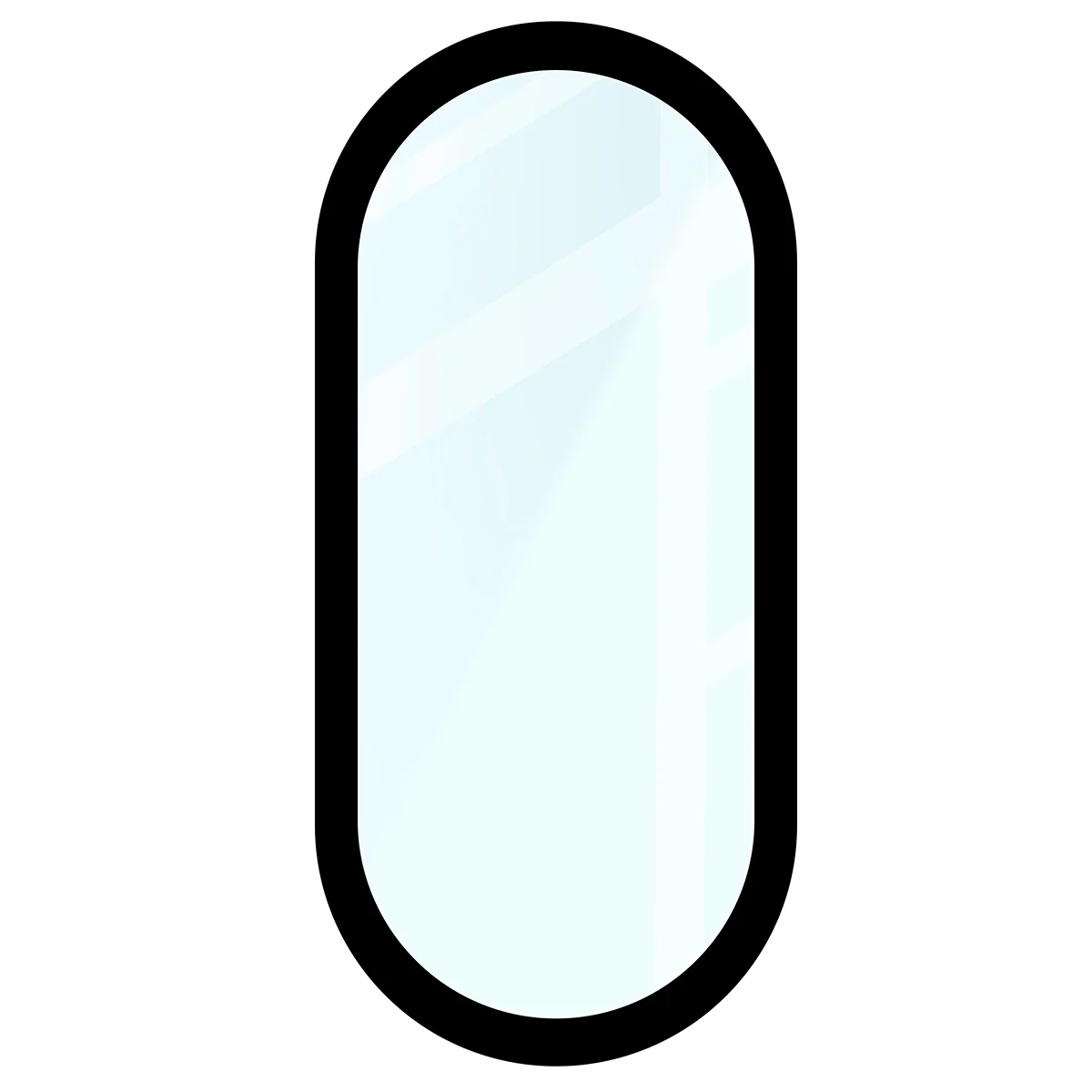 Hybrides Glas für Xiaomi Smart Band 10, Bizon Glass Watch Edge Hybrid, Schwarz