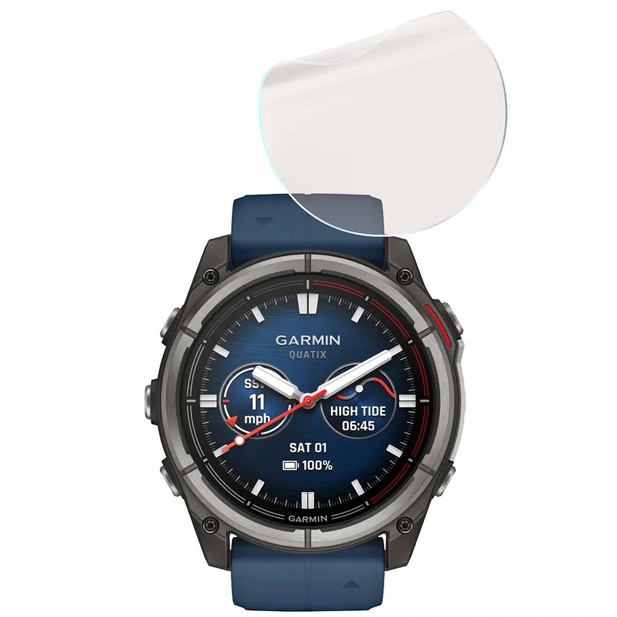 Matte Folie für Garmin Quatix 8 Pro 47 mm, Bizon Watch Film Sun, 1 Stück