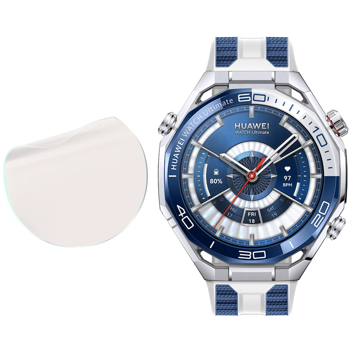 Matte Folie für Huawei Watch Ultimate 2, Bizon Watch Film Sun, 1 Stück