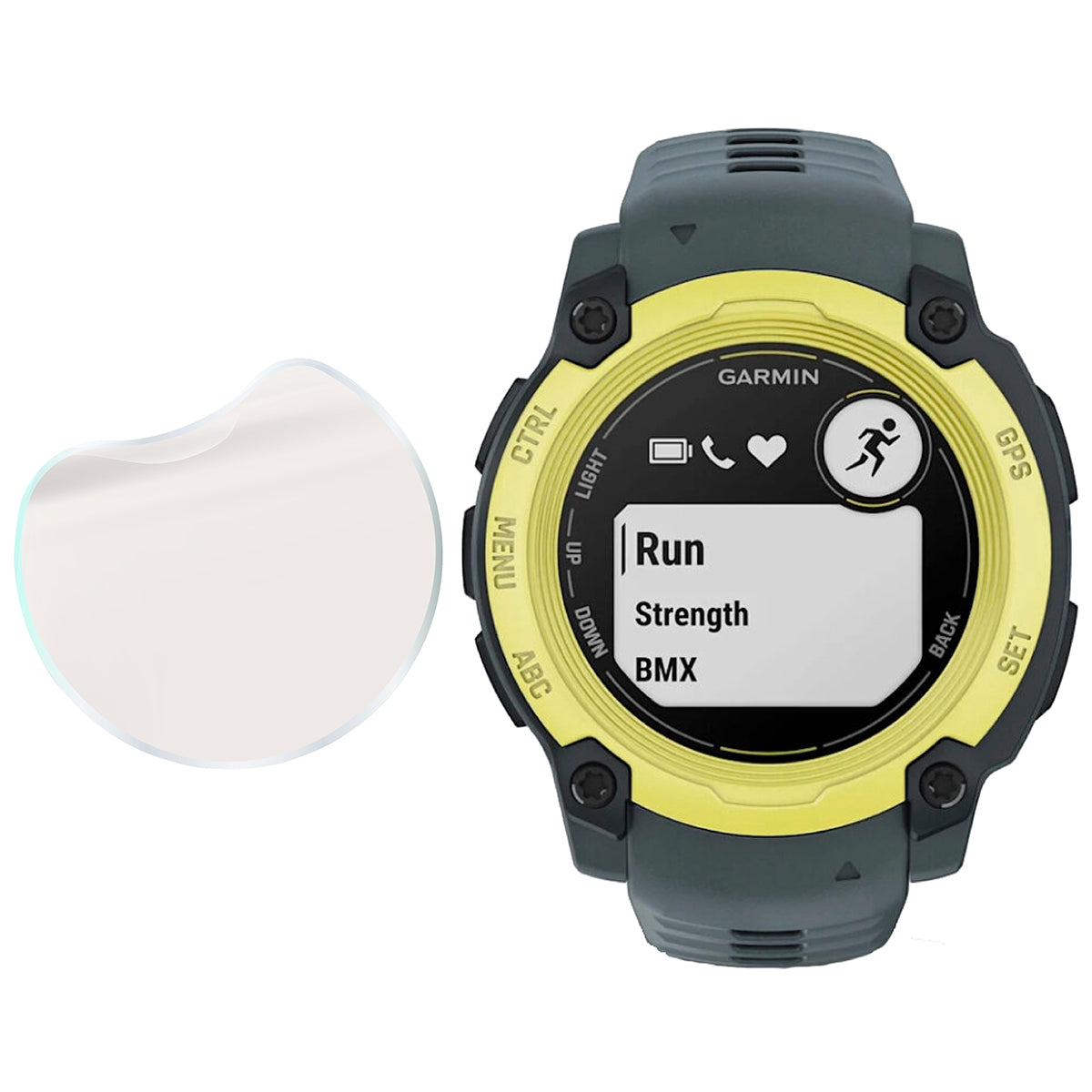 Matte Folie für Garmin Instinct E 40 mm, Bizon Watch Film Sun Duo, 2 Stück