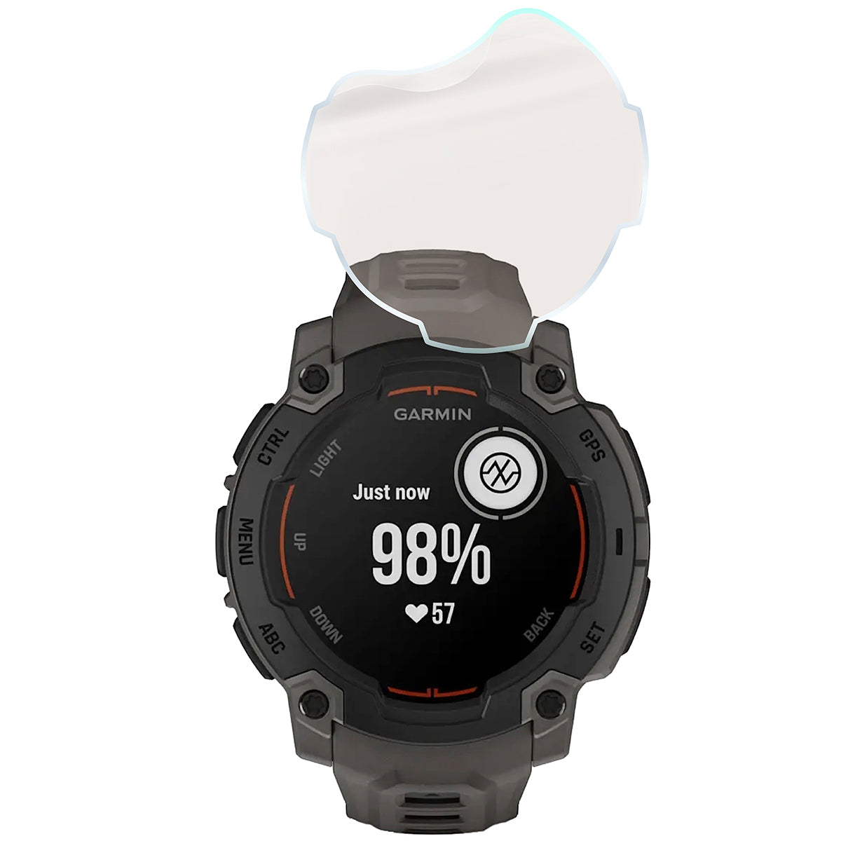 Matte Folie für Garmin Instinct E 45 mm, Bizon Watch Film Sun Duo, 2 Stück