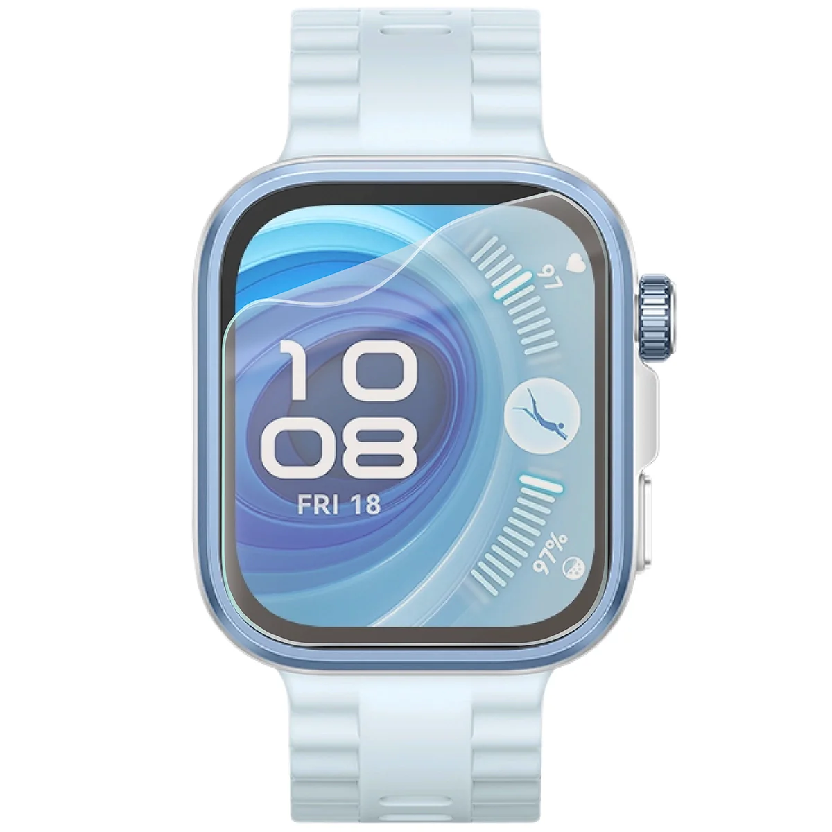 Matte Folie für Huawei Watch Fit 4 Pro, Bizon Glass Watch Film Sun Duo, 2 Stück