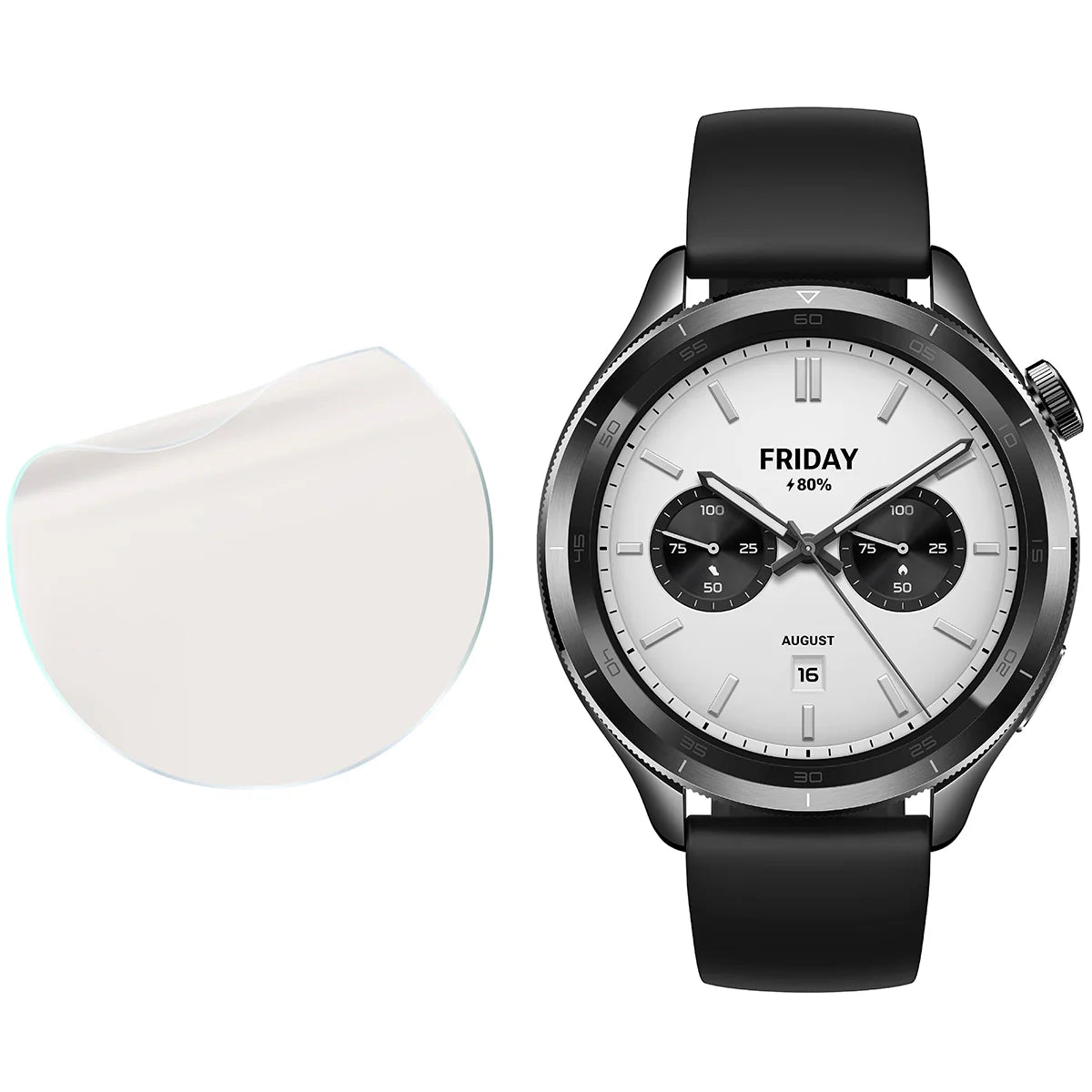 Matte Folie für Xiaomi Watch S4, Bizon Glass Watch Film Sun Duo, 2 Stück