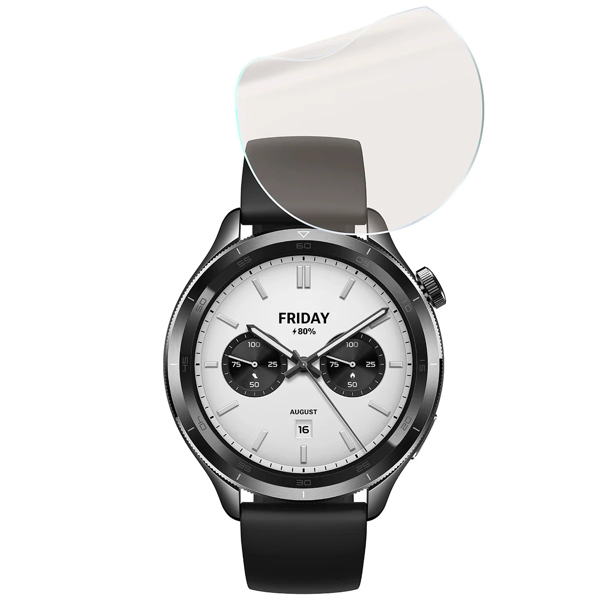 Matte Folie für Xiaomi Watch S4, Bizon Glass Watch Film Sun Duo, 2 Stück