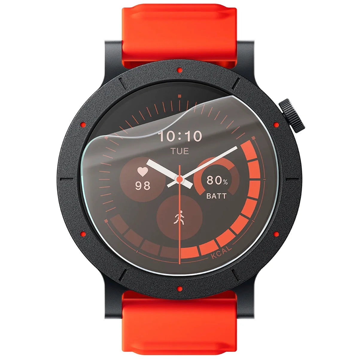Matte Folie für Nothing CMF Watch 3 Pro, Bizon Glass Watch Film Sun Duo, 2 Stück