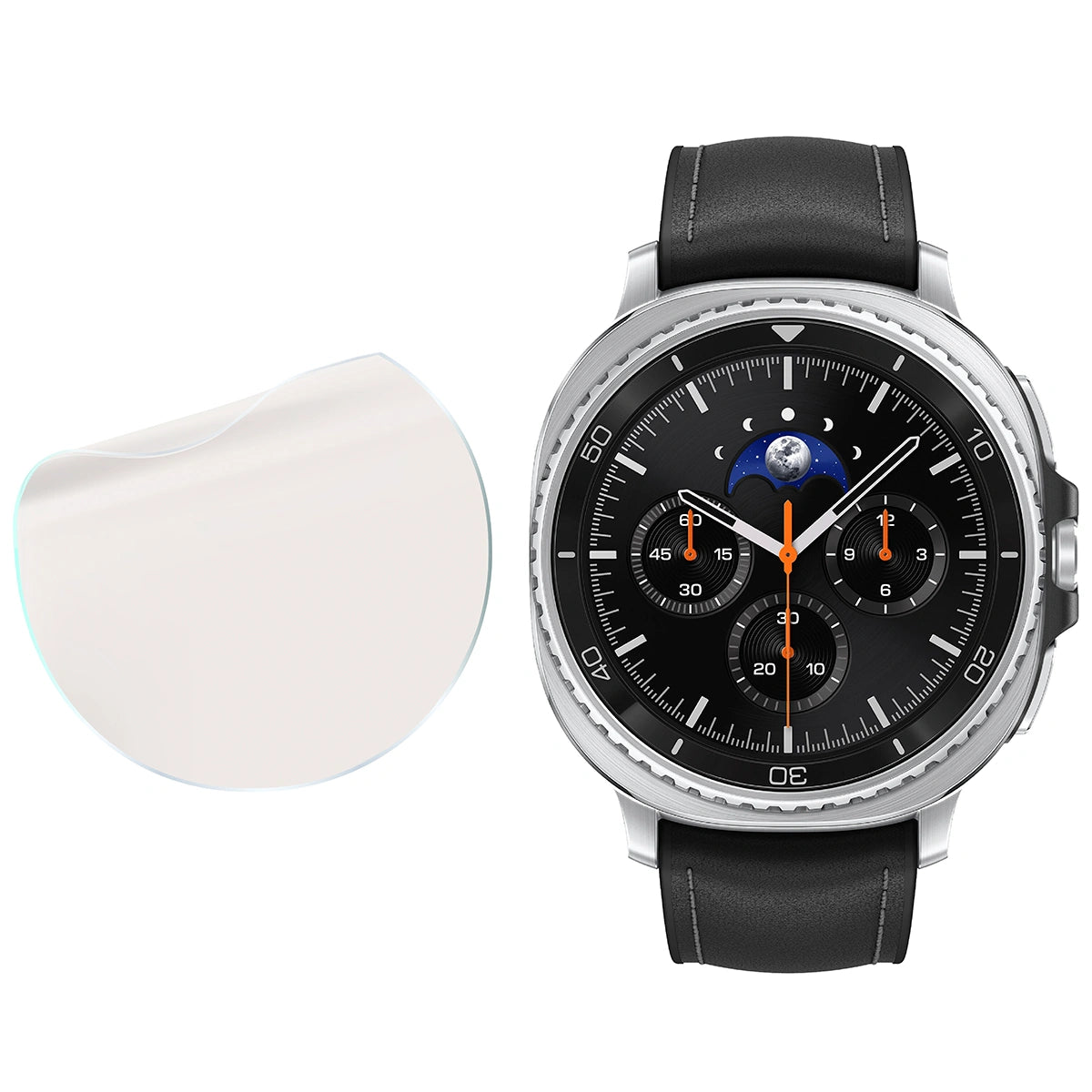 Matte Folie für Galaxy Watch 8 Classic 46 mm, Bizon Glass Watch Film Sun Duo, 2 Stück
