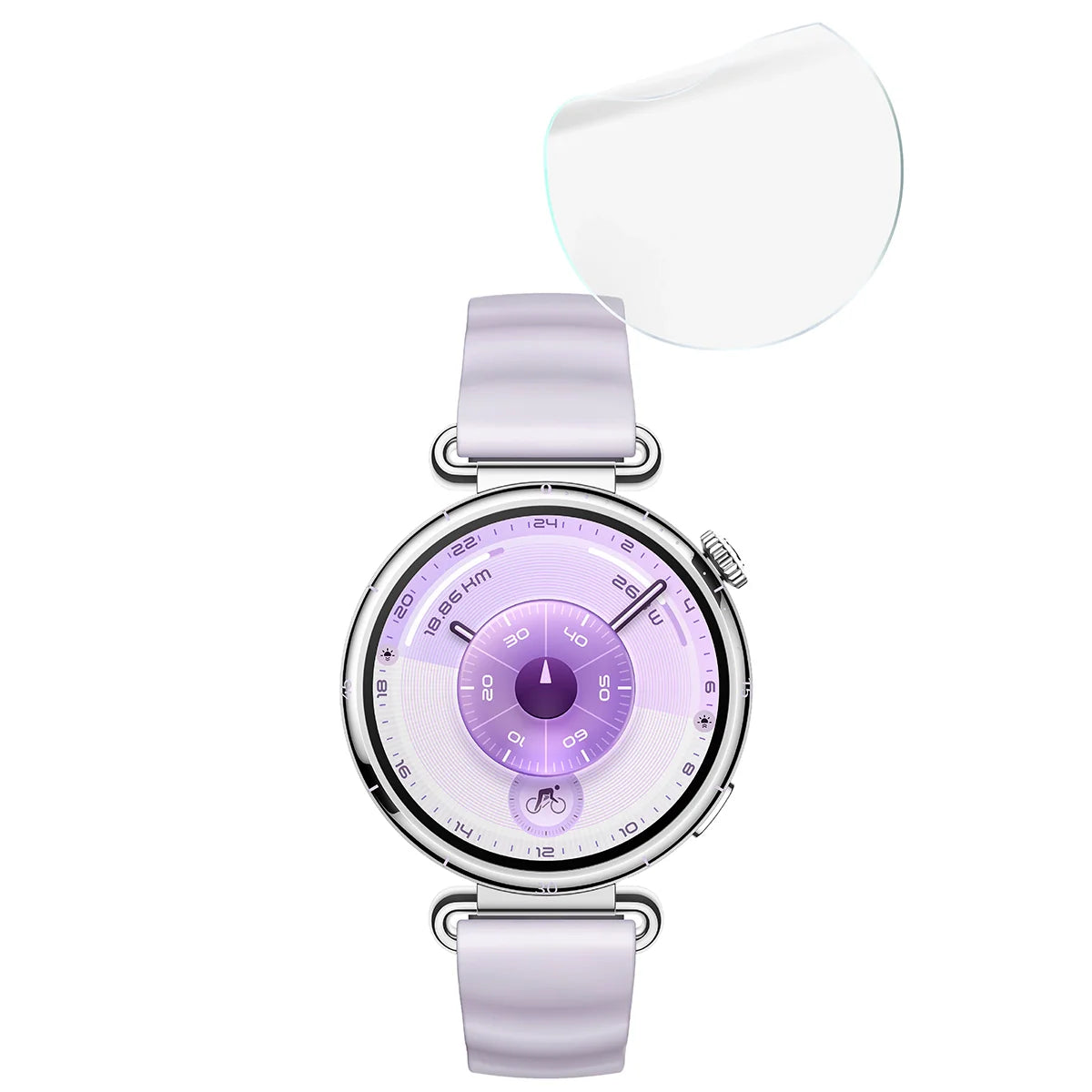 Hydrogel Folie für den Bildschirm für Huawei Watch GT6 41 mm, Bizon Watch Film Hydrogel Duo, 2 Stück