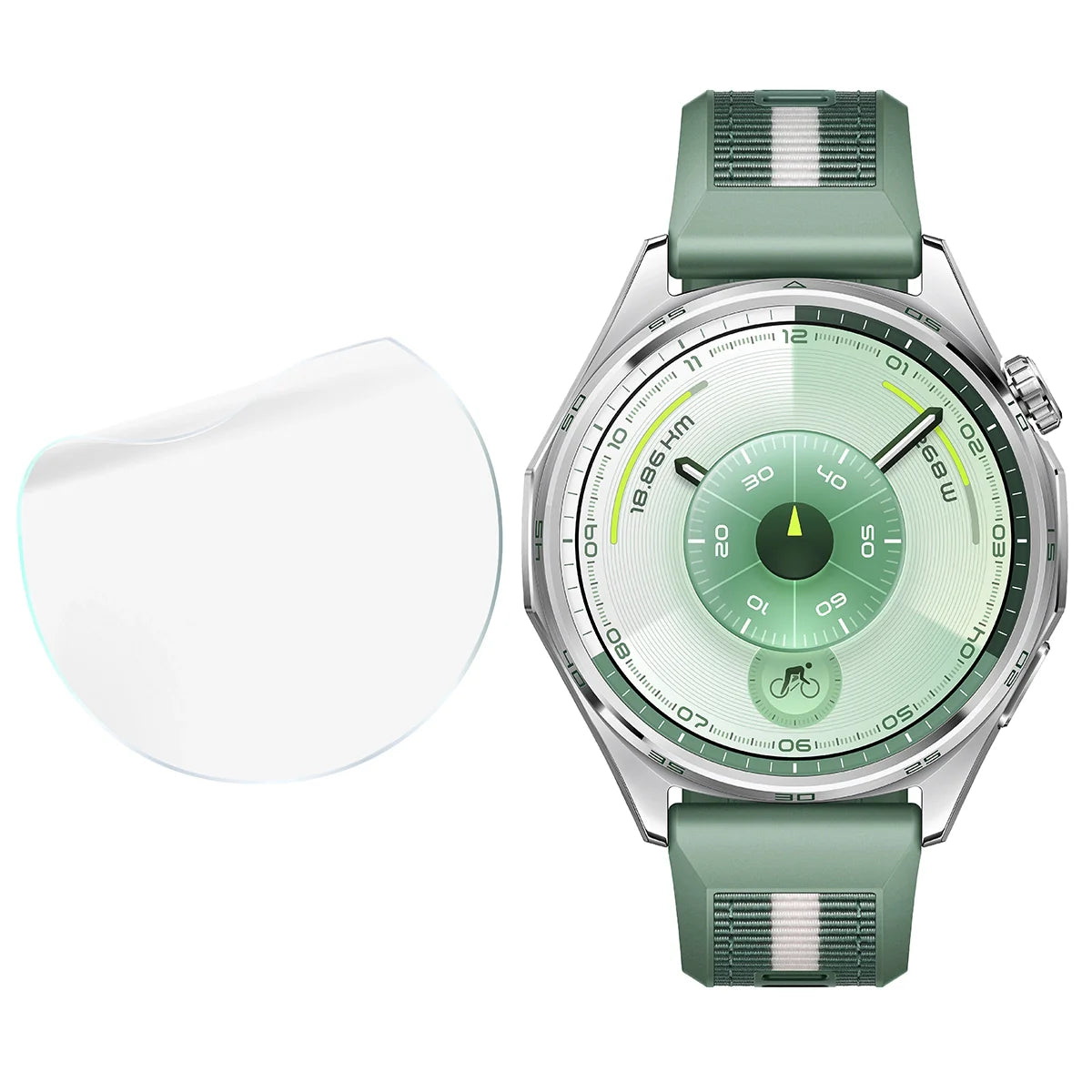Hydrogel Folie für den Bildschirm für Huawei Watch GT6 46 mm, Bizon Watch Film Hydrogel Duo, 2 Stück