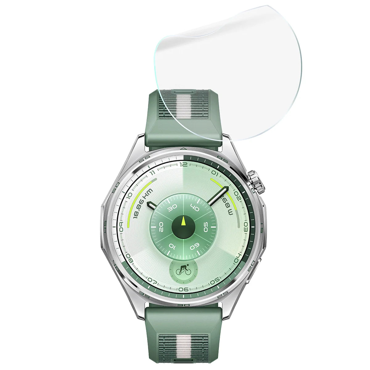 Hydrogel Folie für den Bildschirm für Huawei Watch GT6 46 mm, Bizon Watch Film Hydrogel Duo, 2 Stück