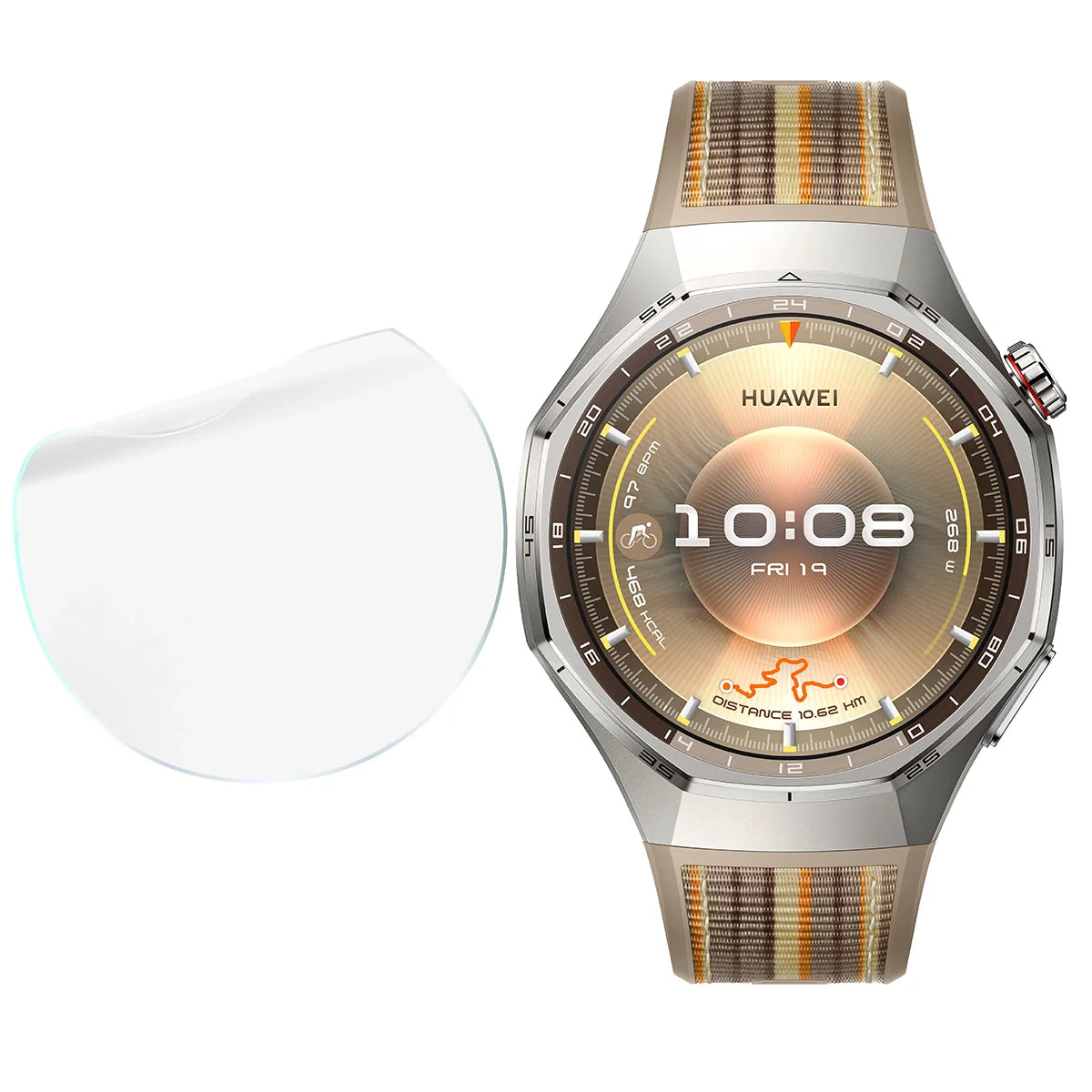 Hydrogel Folie für den Bildschirm für Huawei Watch GT6 Pro 46 mm, Bizon Watch Film Hydrogel Duo, 2 Stück