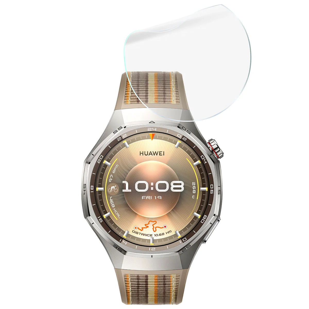 Hydrogel Folie für den Bildschirm für Huawei Watch GT6 Pro 46 mm, Bizon Watch Film Hydrogel Duo, 2 Stück