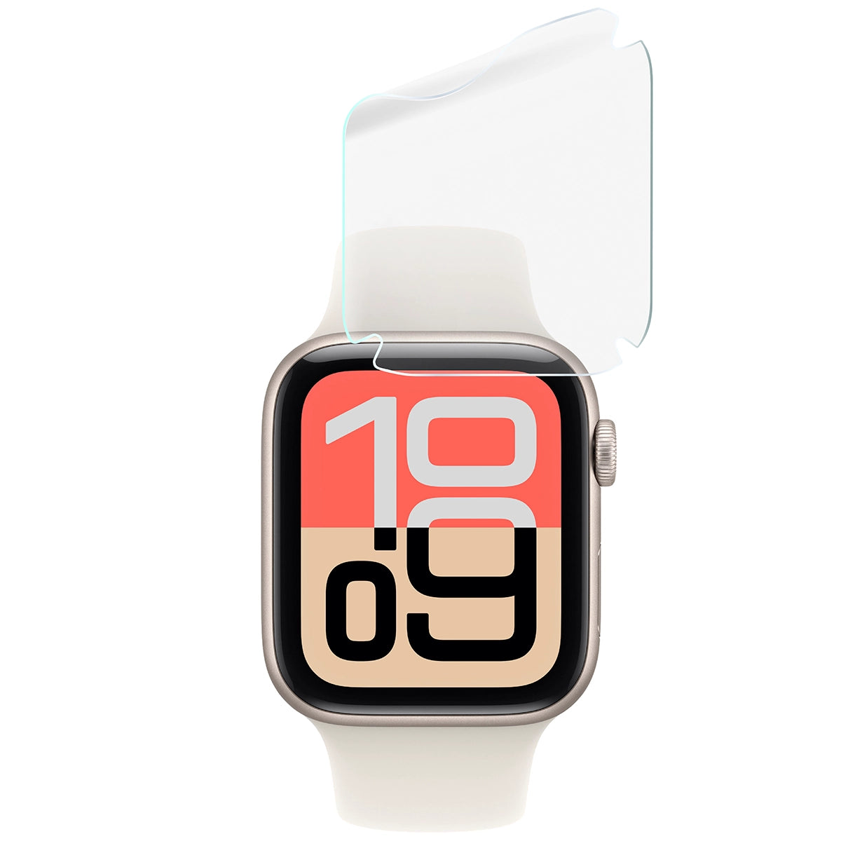 Hydrogel Folie für den Bildschirm für Apple Watch SE 3 / SE 2 / SE / 6 / 5 / 4 (40 mm), Bizon Watch Film Hydrogel Duo, 2 Stück